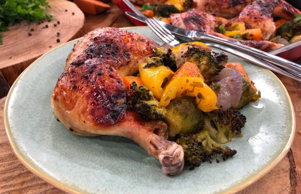 κοτόπουλο με λαχανικά στο φουρνο βακιάρος