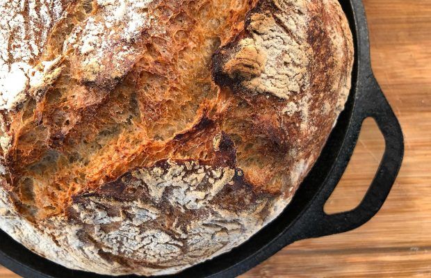 Τραγανό Ψωμί χωρίς Ζύμωμα | Λάμπρος Βακιάρος