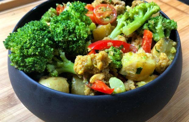 Ζεστή Σαλάτα Γεύμα με Μπρόκολο Λαχανικά και Βινεγκρετ Μελιού |Λάμπρος Βακιάρος